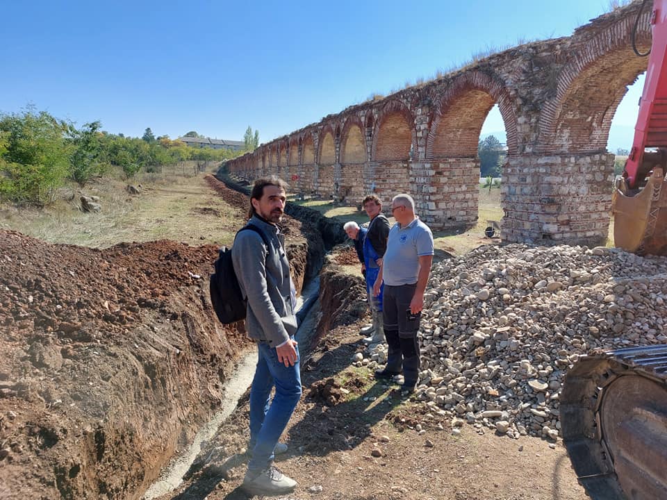 Увид за текот на изведбените работи на реализација на проектот  "Аквадукт"